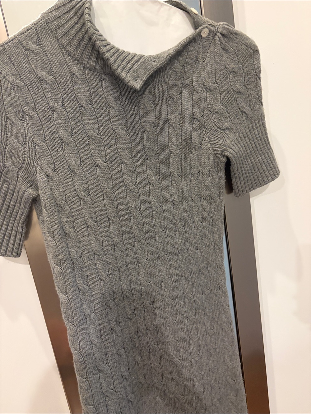 Gray Rugby by Ralph Lauren Cable-Knit Short-Sleeve Sweater Dress - Picture 5 of 6